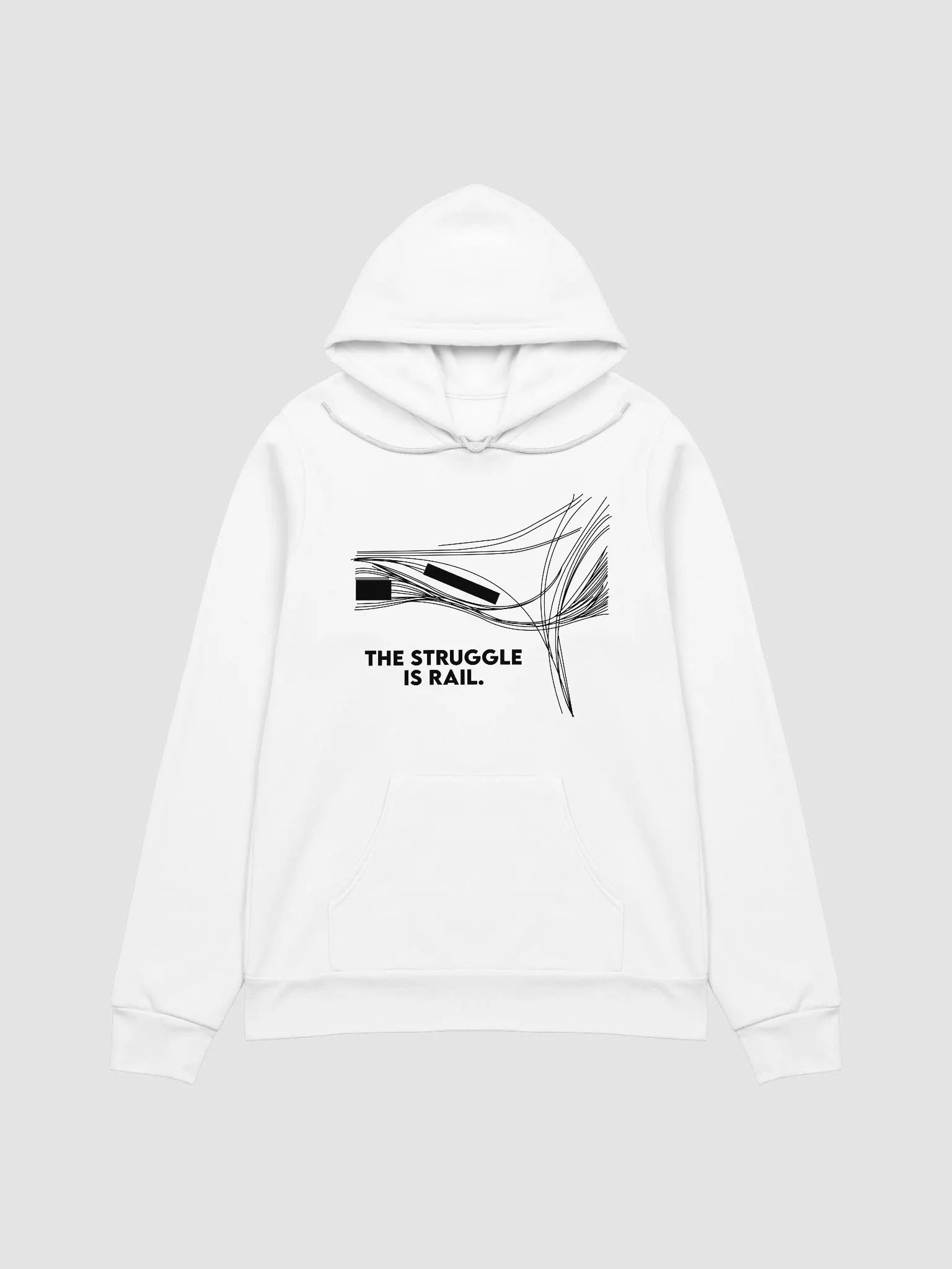 The Struggle is Rail Hoodie (light) product image (1)