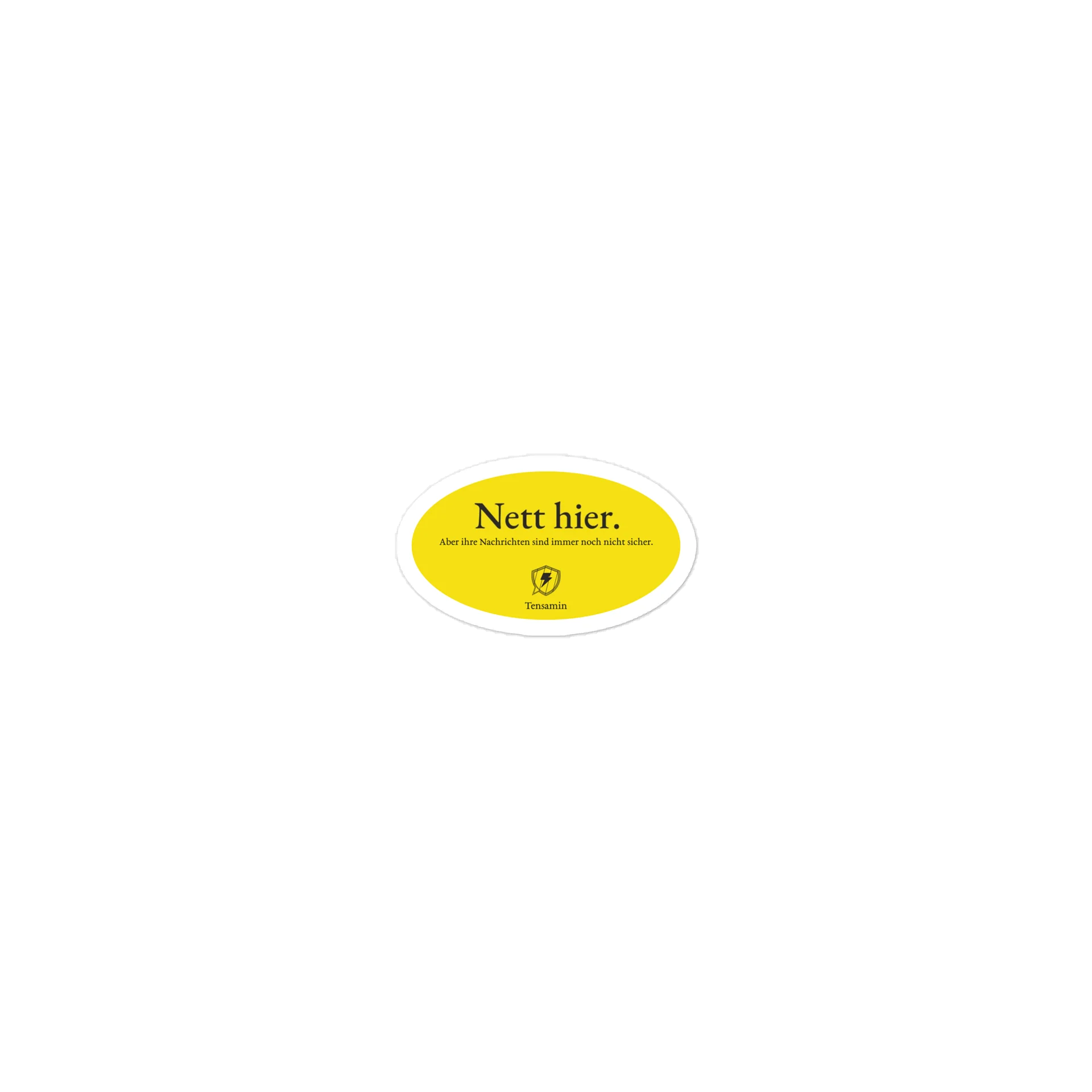 Nett hier Sticker product image (1)
