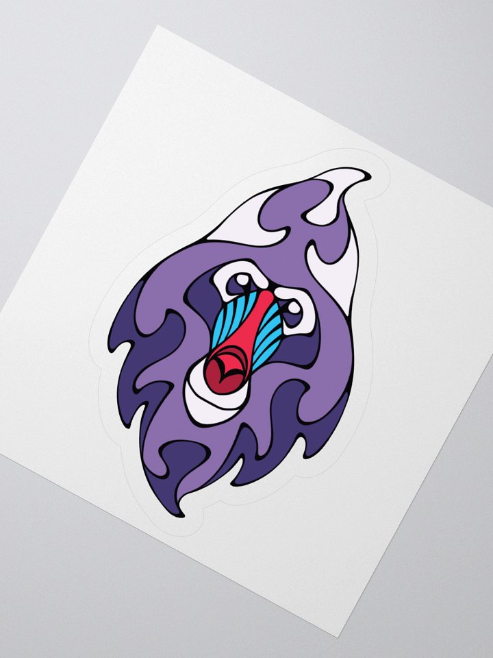 Royal Mandrill - Small/Medium Kiss Cut Sticker product image (2)
