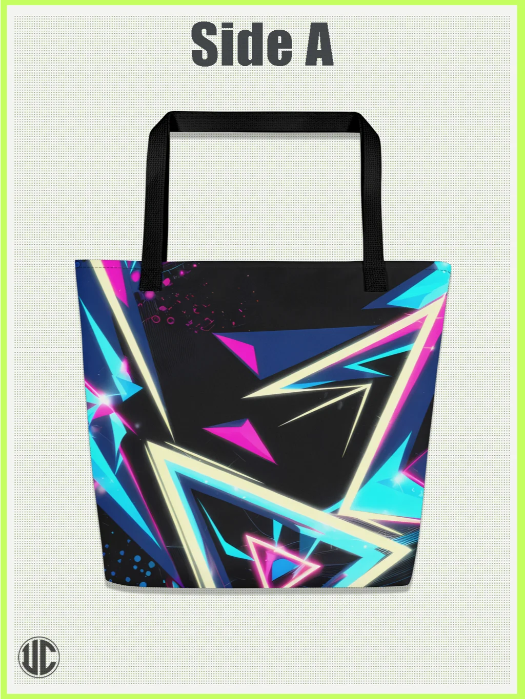 UnkoCon – Electric '80s Neon Tote Bag product image (1)