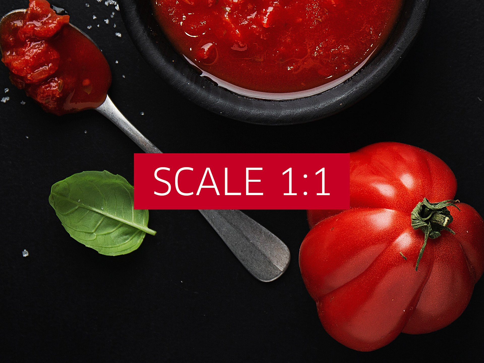 Tomato sauce & basil (Italian, Spanish cuisine,food) — Food kitchen poster/blackboard, kitchen wall art, aesthetic poster, minimalist poster product image (5)