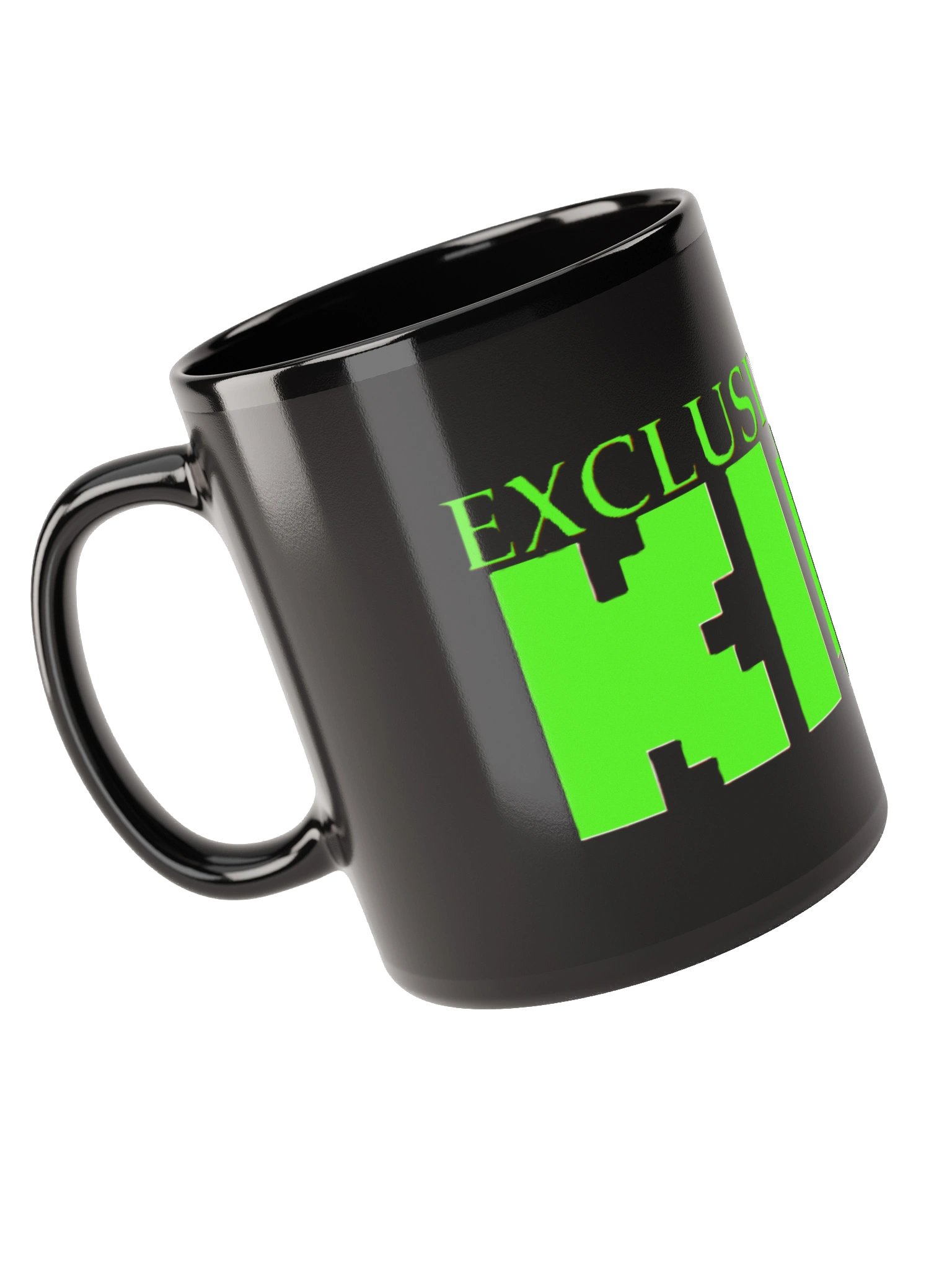 EXCLUSIVELY ON KICK Black Glossy Mug product image (5)