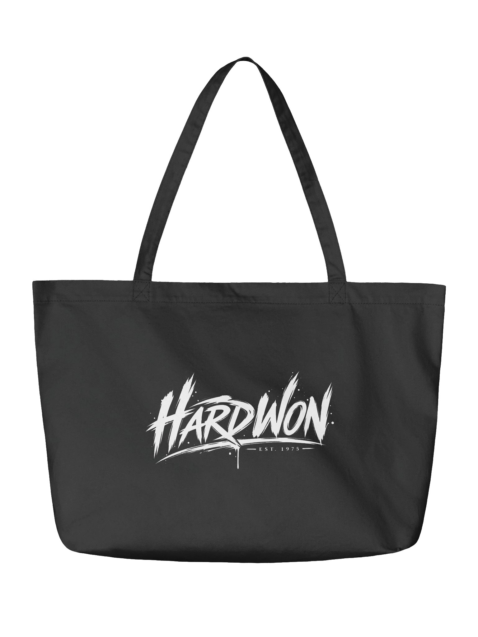 Hard Won: Battle Script Tote Bag product image (2)