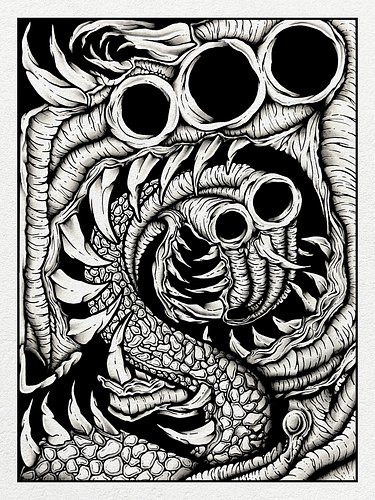 Finally made it out of the sketchbook 

 #penart #inkonpaper