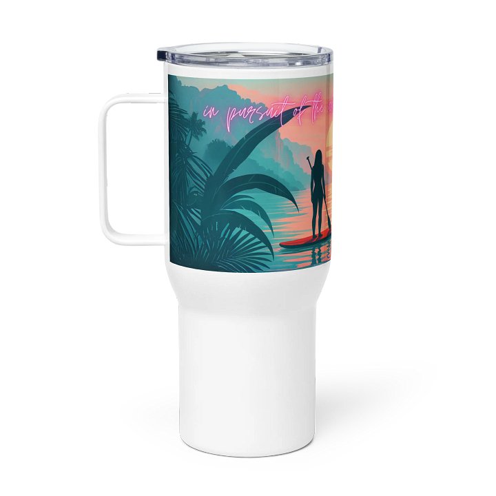 'IN PURSUIT OF THE UNLIVED LIFE' TRAVEL MUG product image (1)
