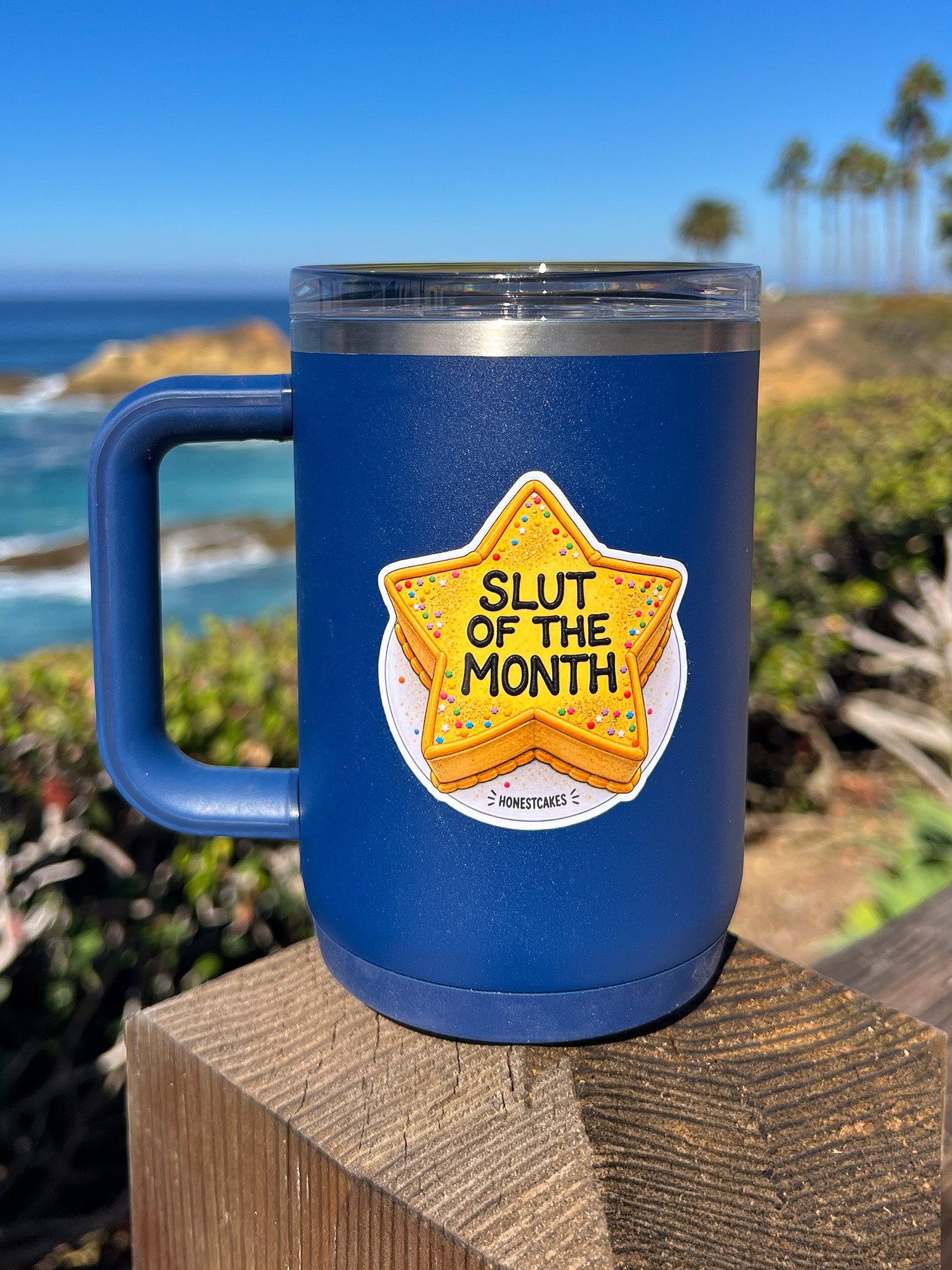 VINYL STICKER: Slut Of The Month Gold Star - FREE SHIPPING product image (2)