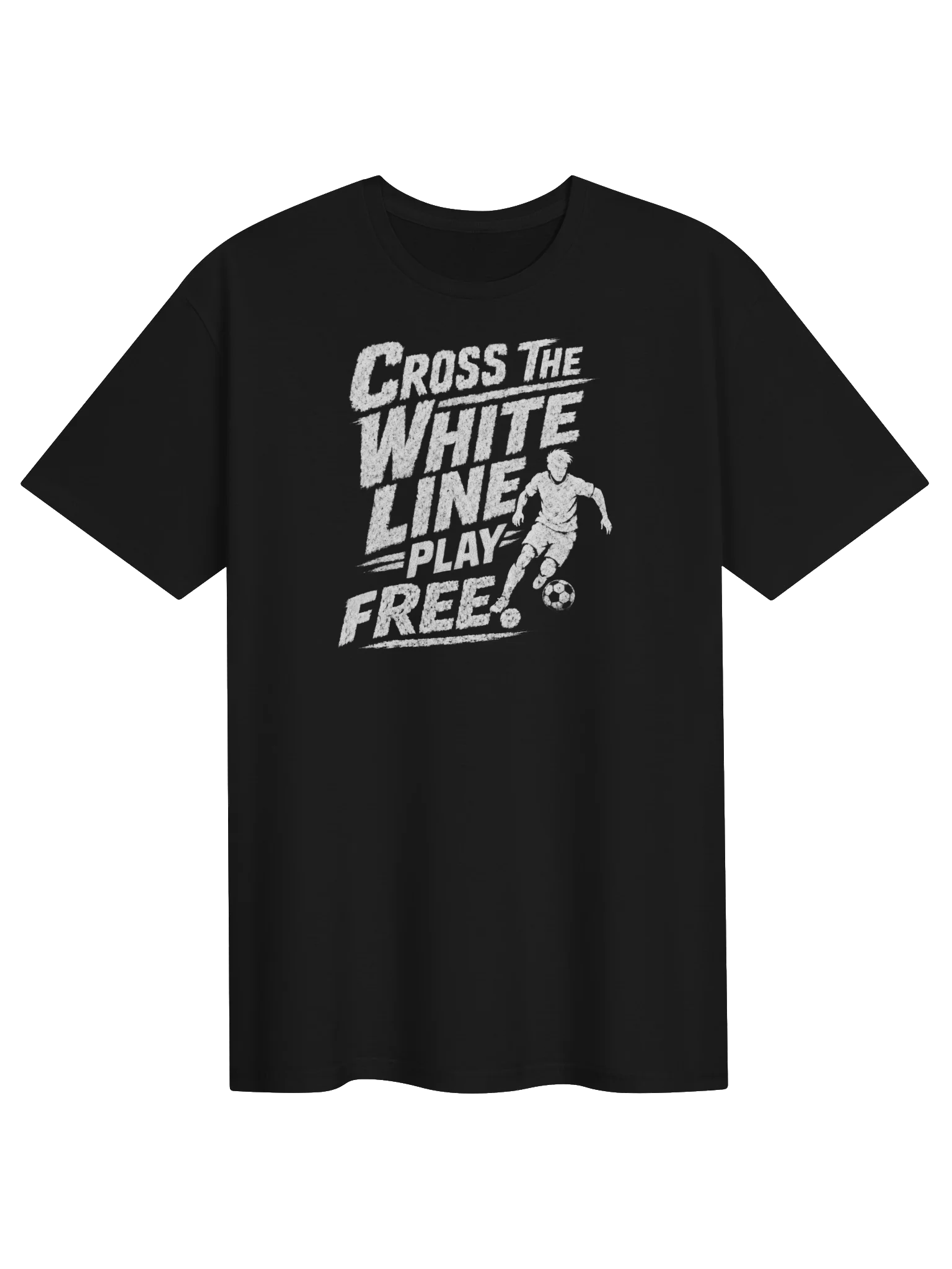 Cross the White Line Soccer Graphic Tee product image (1)