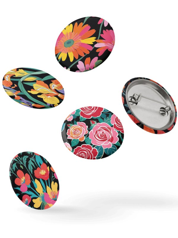 Floral Fusion Pin Buttons Set product image (8)