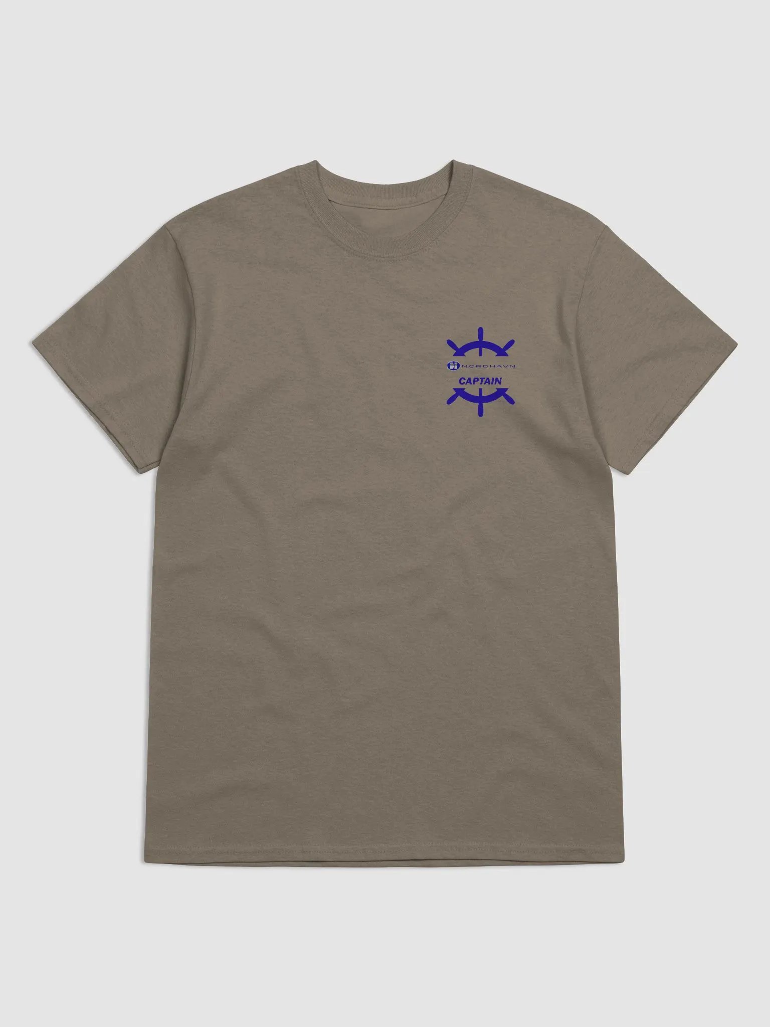 Nordhavn Captain - T-Shirt - Light Shirt w/Blue Logo product image (3)