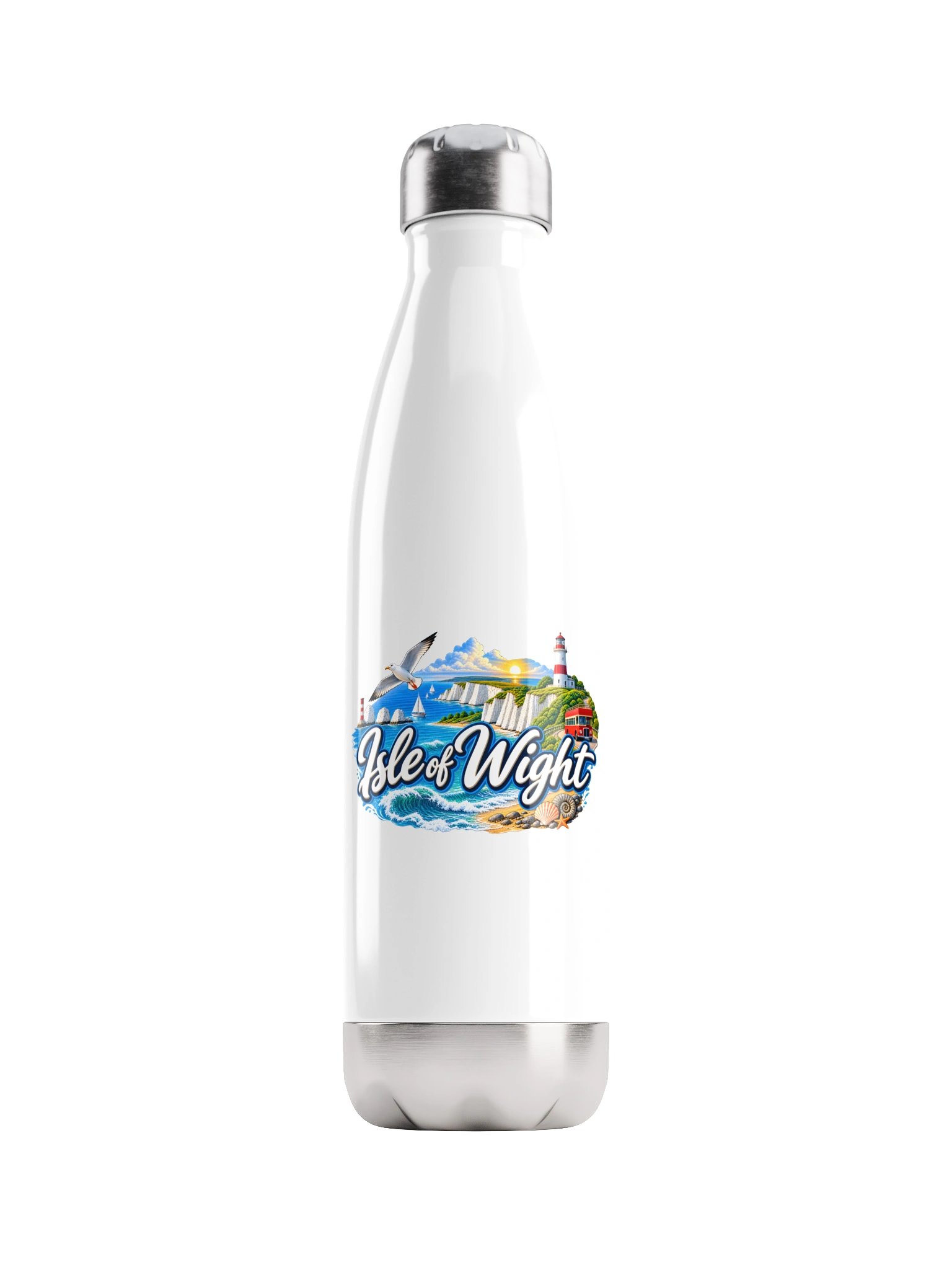 Isle of Wight Scenic Stainless Steel Water Bottle product image (1)