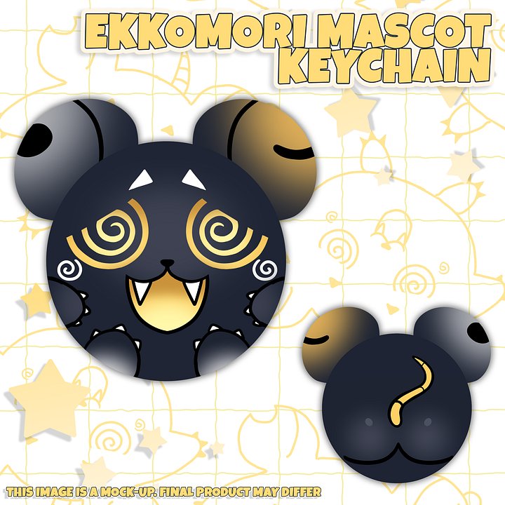 Ekkomori Plushie Mascot Keychain product image (1)