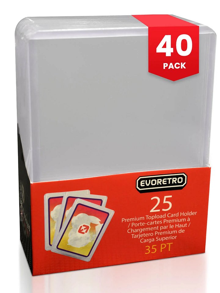 Top Loaders - Sports Card Protector 35 PT EVORETRO Clear Premium product image (1)