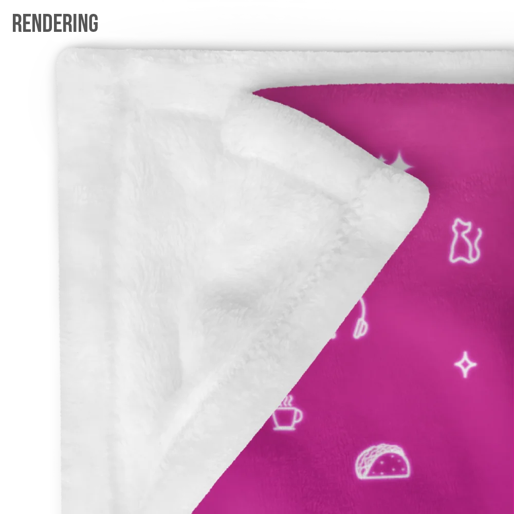 Simply Pink & Purple Cozy Vibes Blanket product image (4)