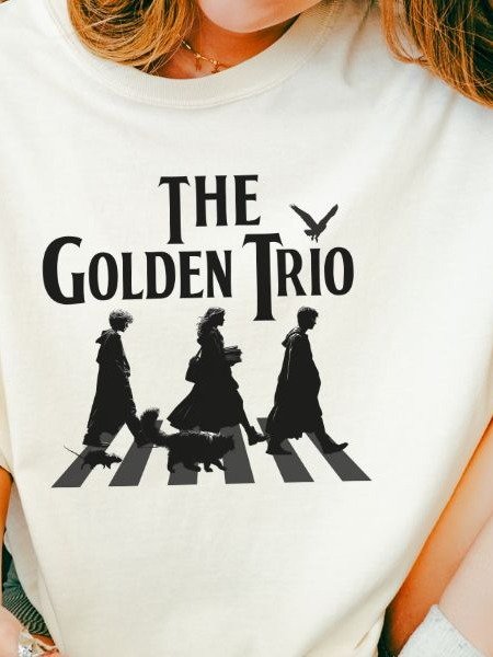Golden Trio on Abbey Road Parody Vintage Parody Shirt product image (4)