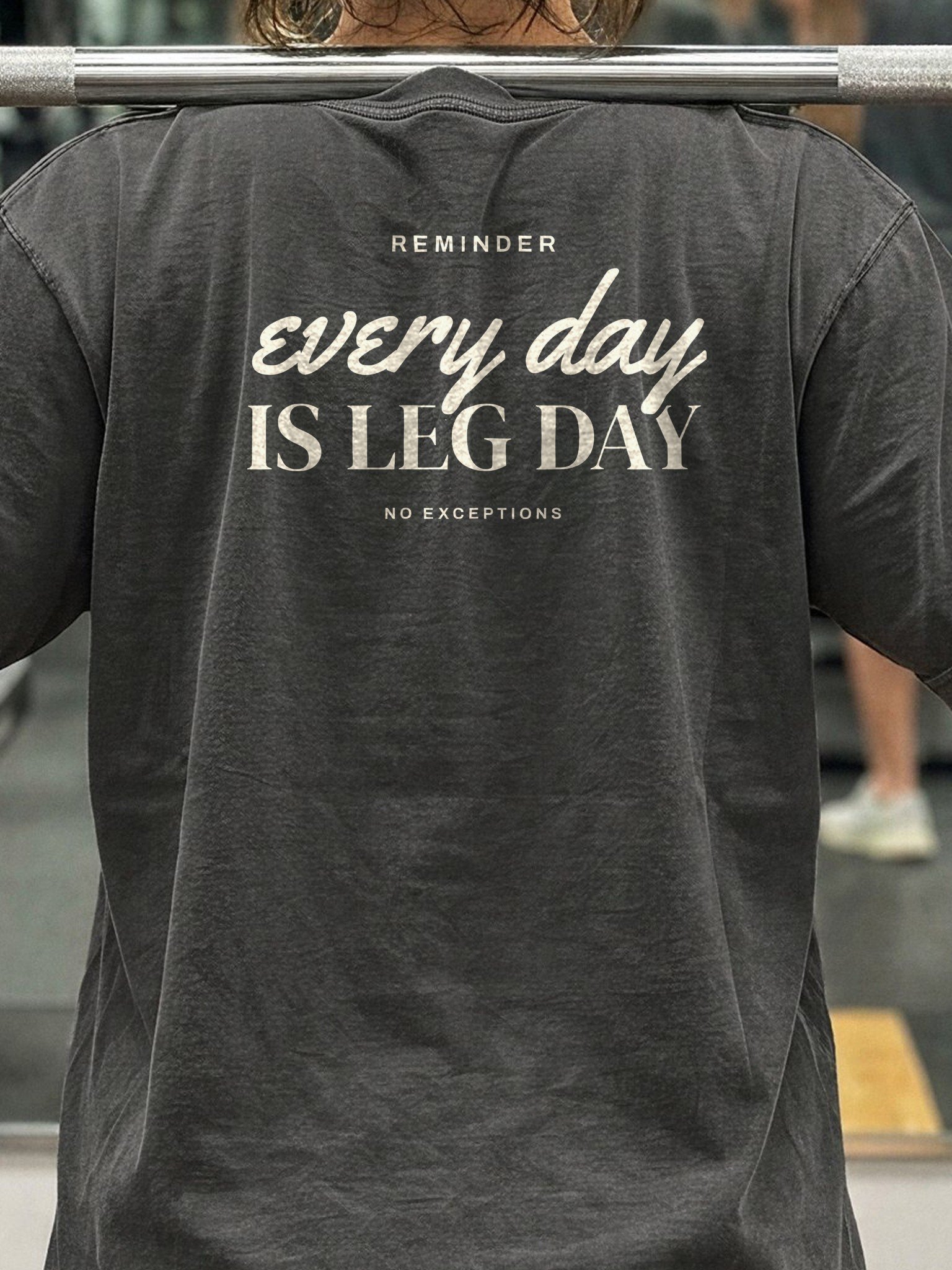 Every Day Is Leg Day Oversized Gym Tee | Pump Cover product image (4)