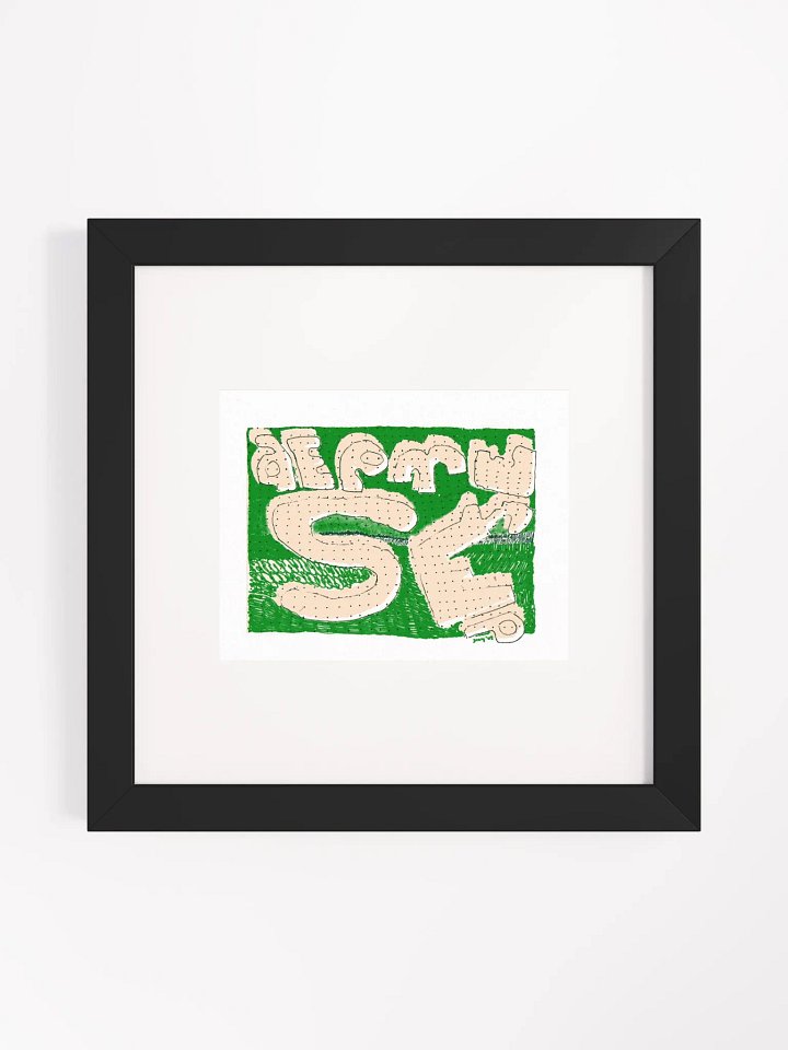 depressed Panel Card Print Framed product image (2)