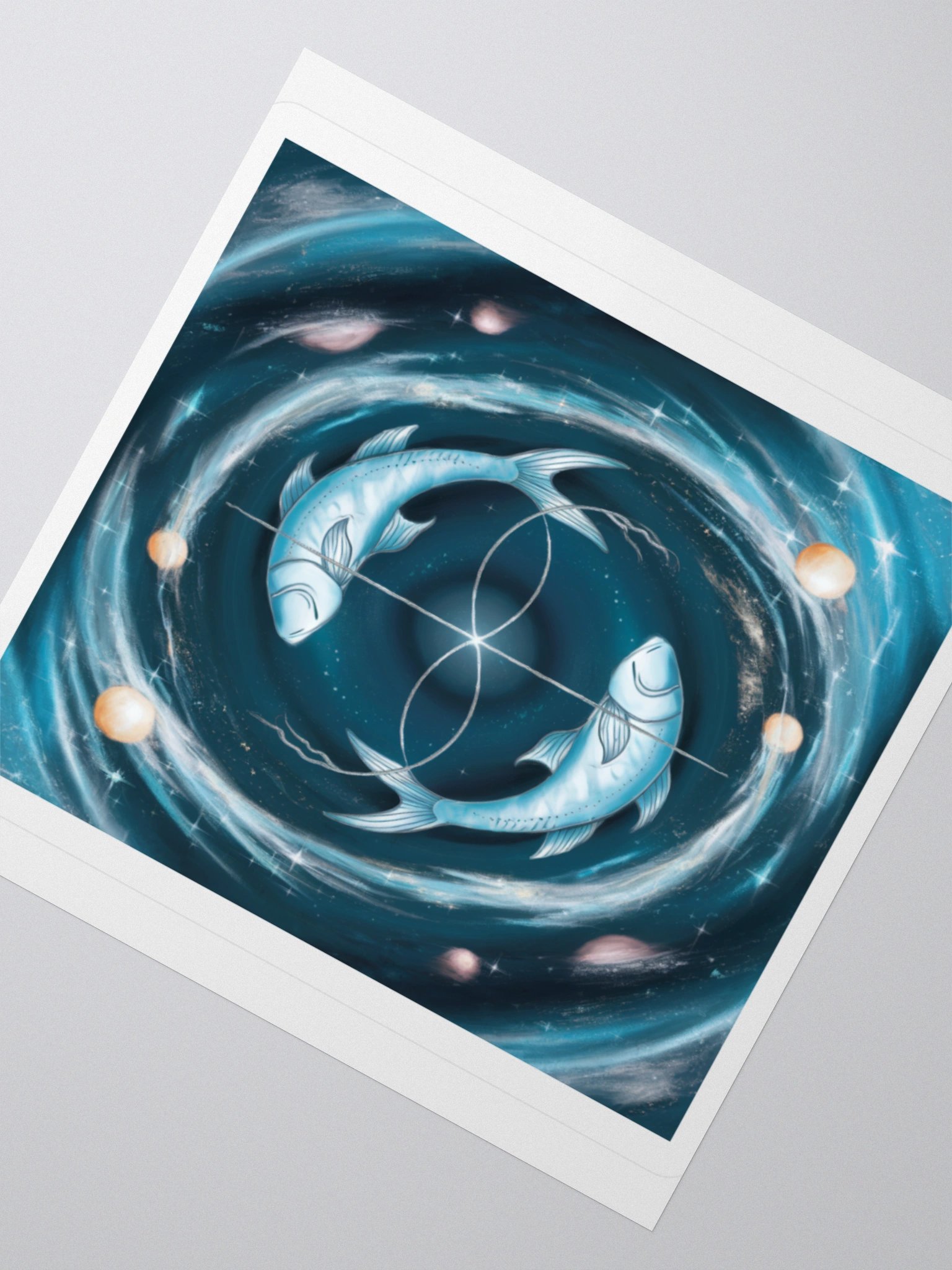 Cosmic Pisces Fish Vinyl Sticker - Perfect for Laptops and Water Bottles! product image (6)