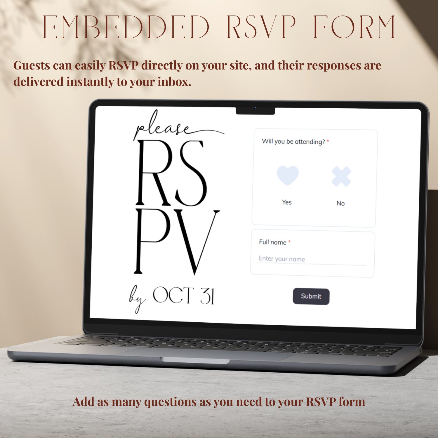 Wedding Website Template Canva | Editable RSVP Site | Floral Digital Invitation | Modern Wedding Website | Elegant Wedora Design product image (5)