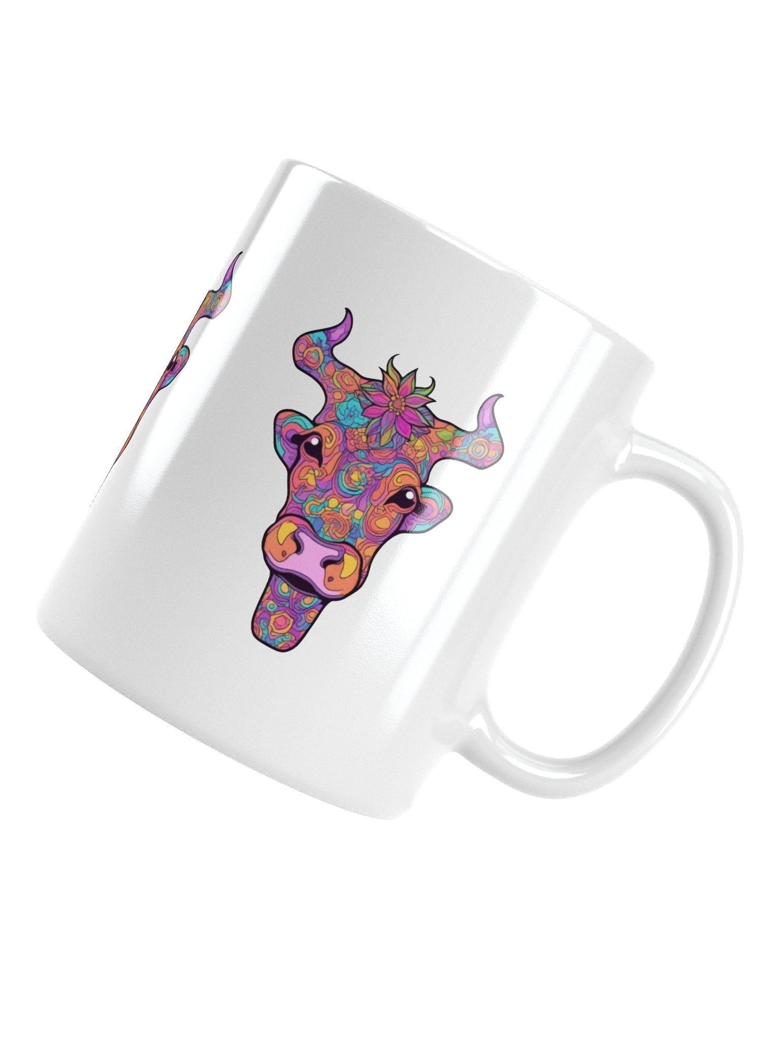 Floral Cow Face - Mug product image (6)