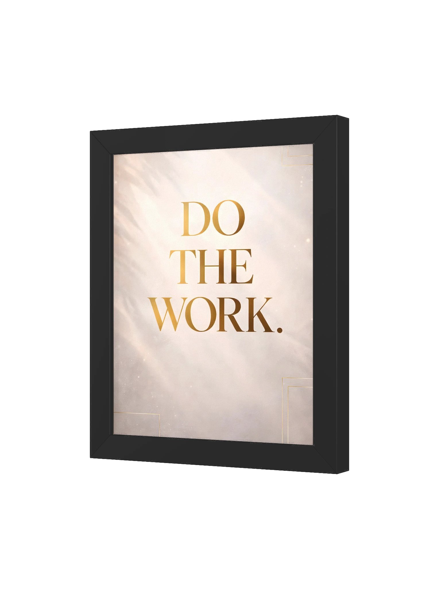 DO THE WORK – Minimalist Gold Motivation Wall Art for Focus & Discipline product image (49)