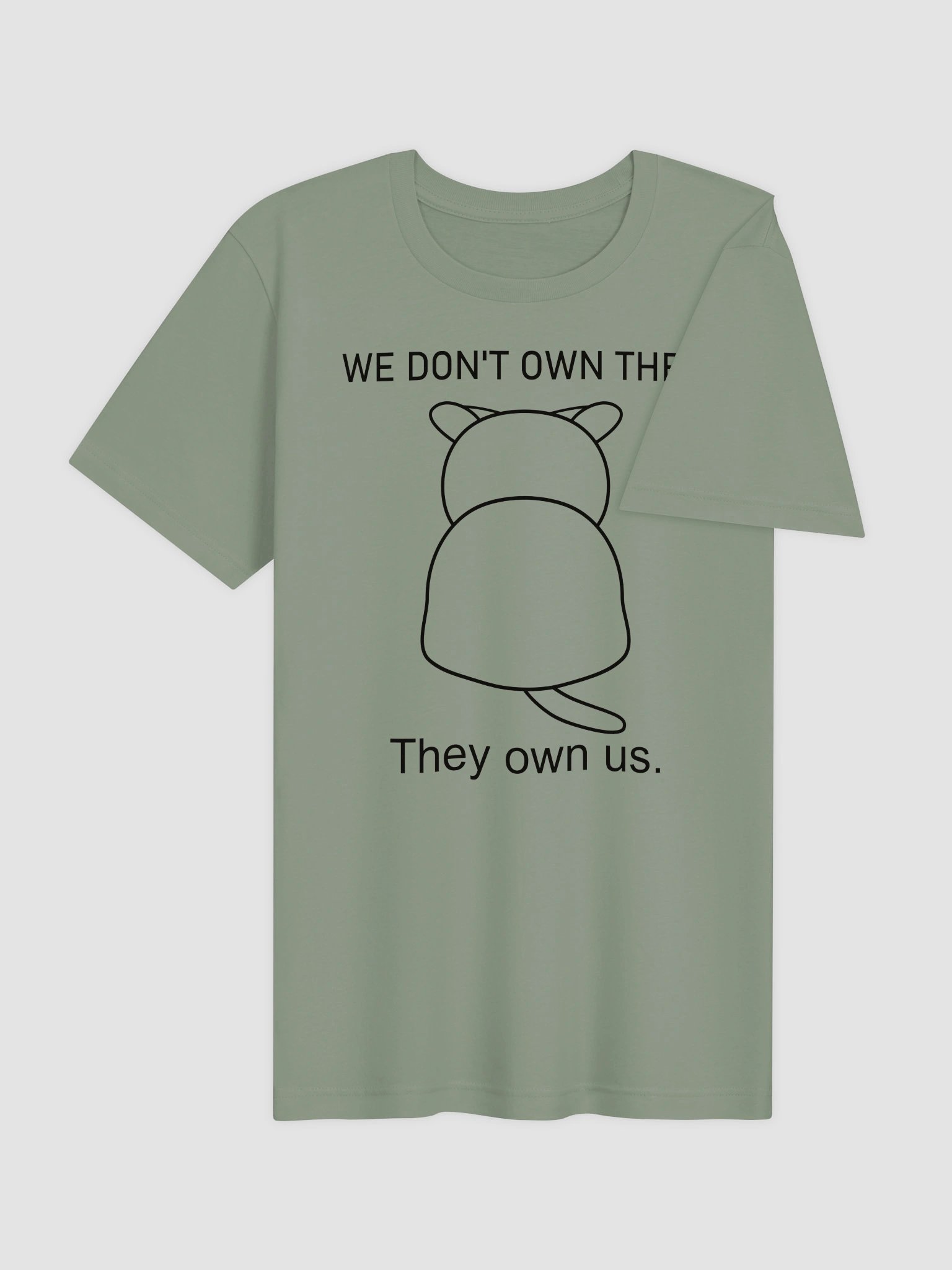 Cats Own People (Black Print) - Unisex Adult Super Soft Lightweight T-shirt product image (3)