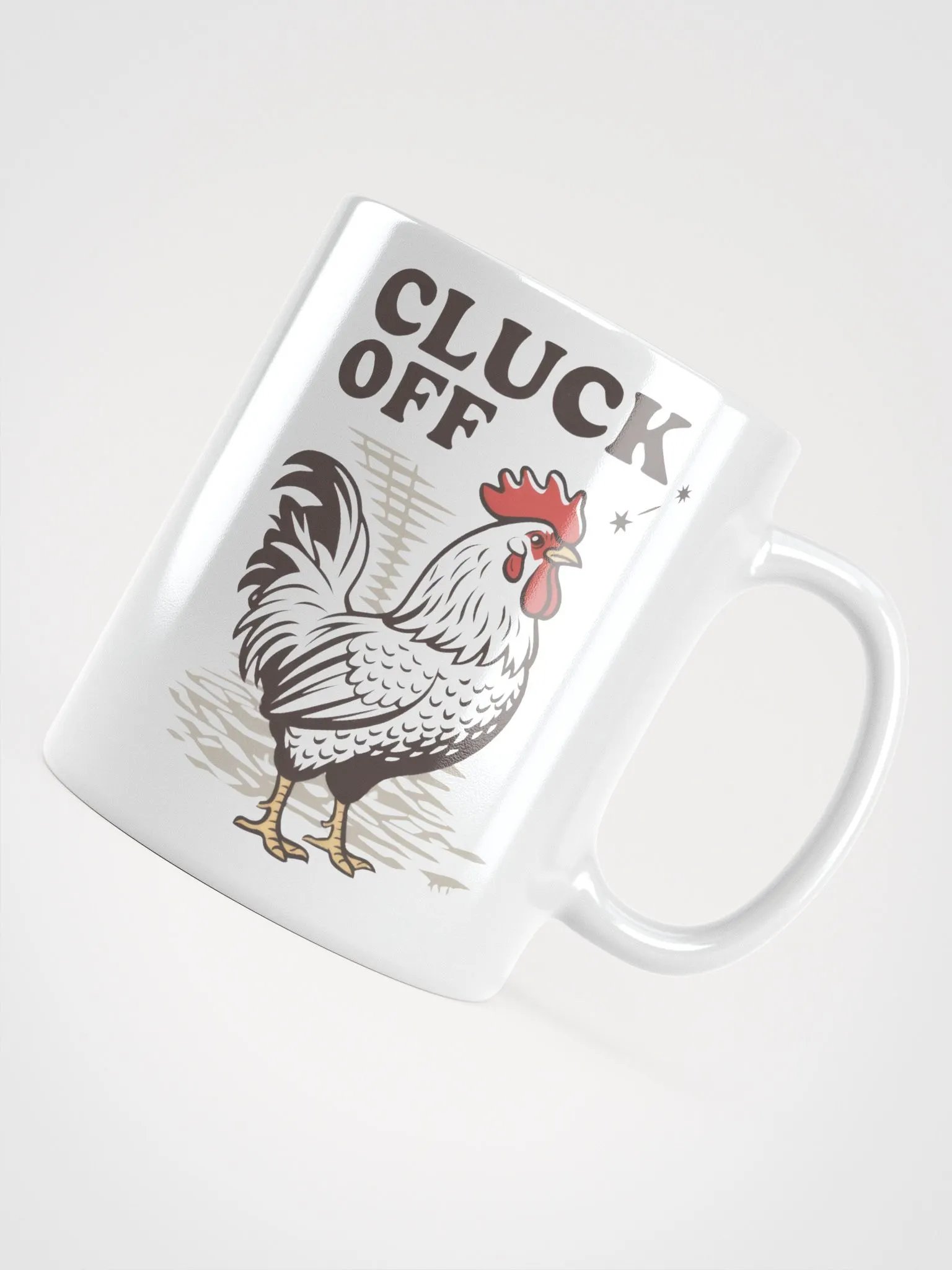 Rooster Cluck Off Glossy Mug product image (4)