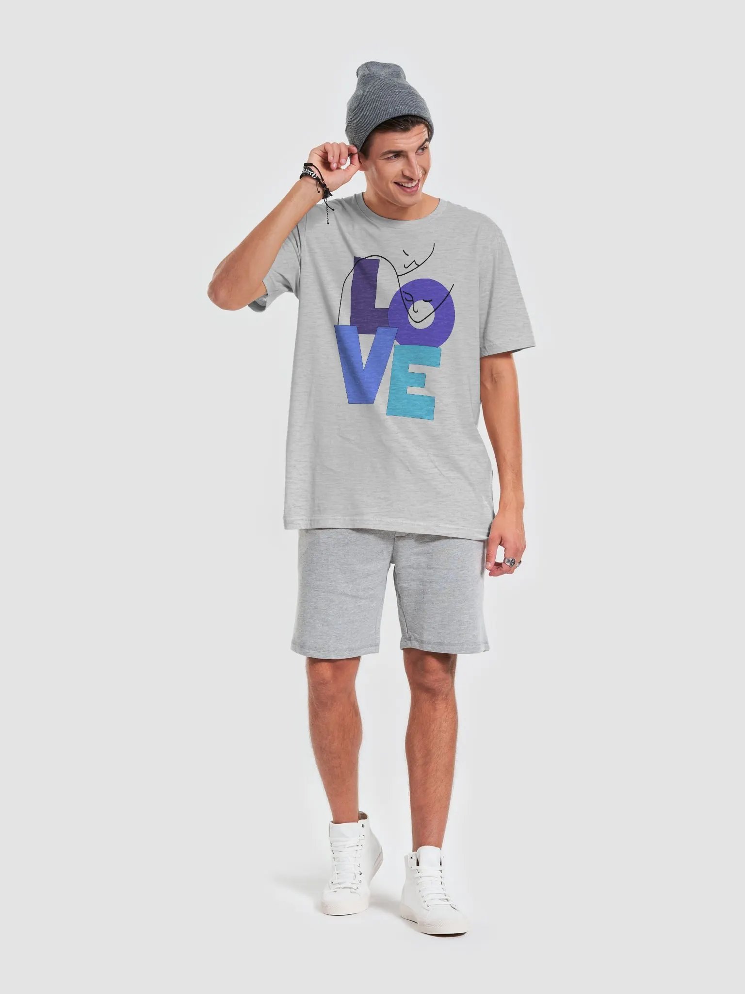 Love Block Style T-Shirt product image (58)