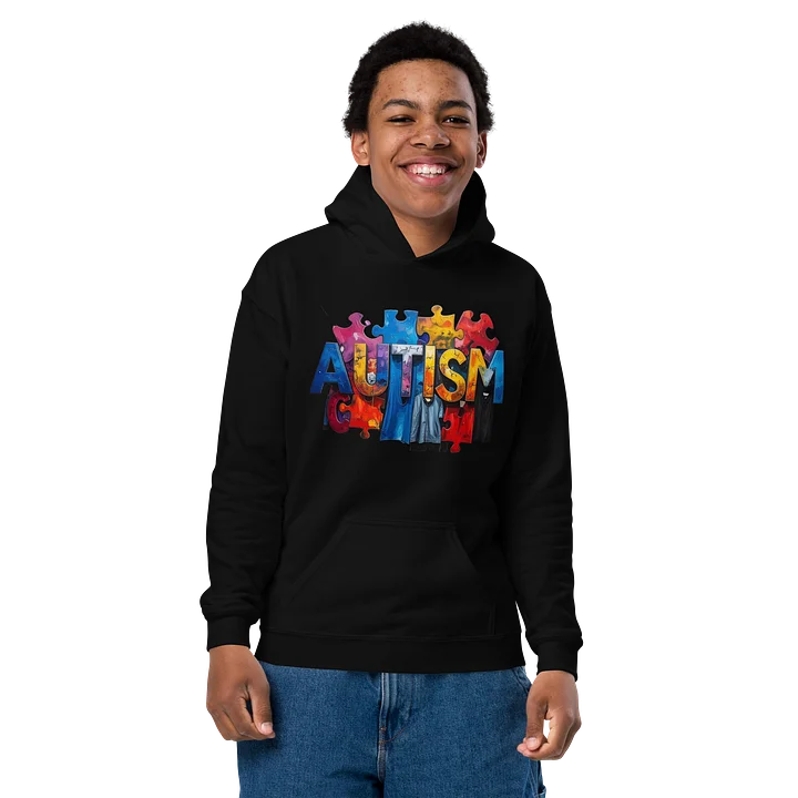 Autism youth hoodie product image (7)