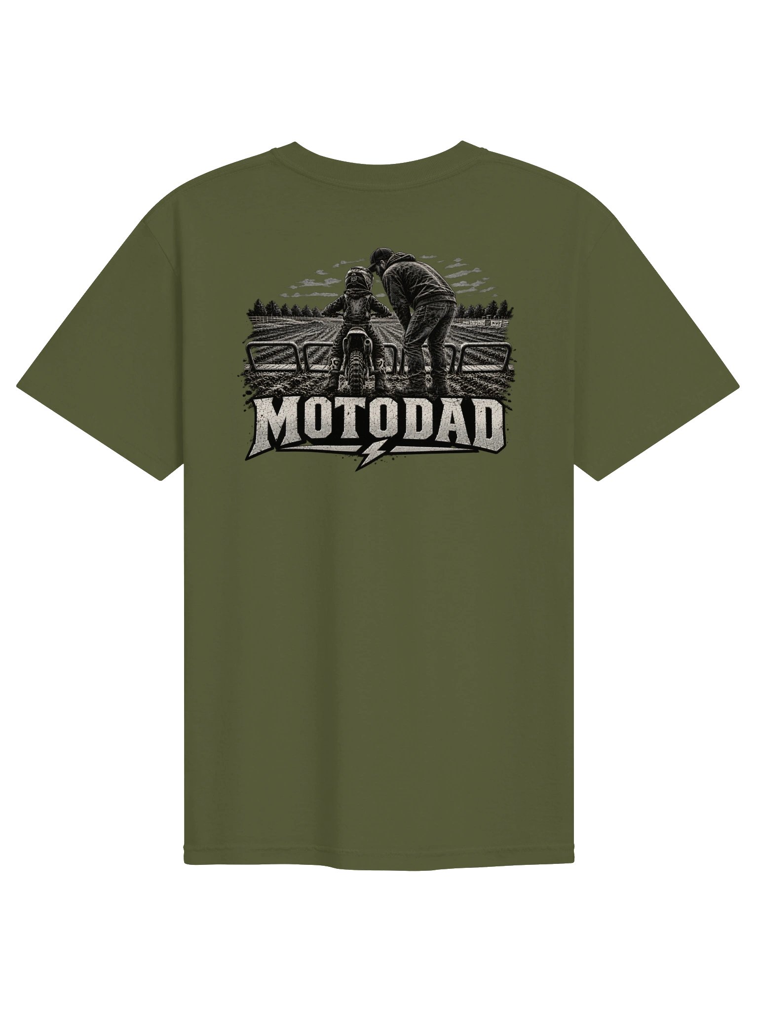 Moto Dad Adult Comfort Colors Shirt product image (2)