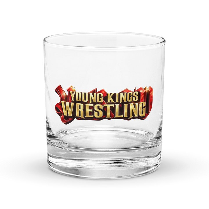 Young Kings Wrestling Logo Rocks Glass product image (1)