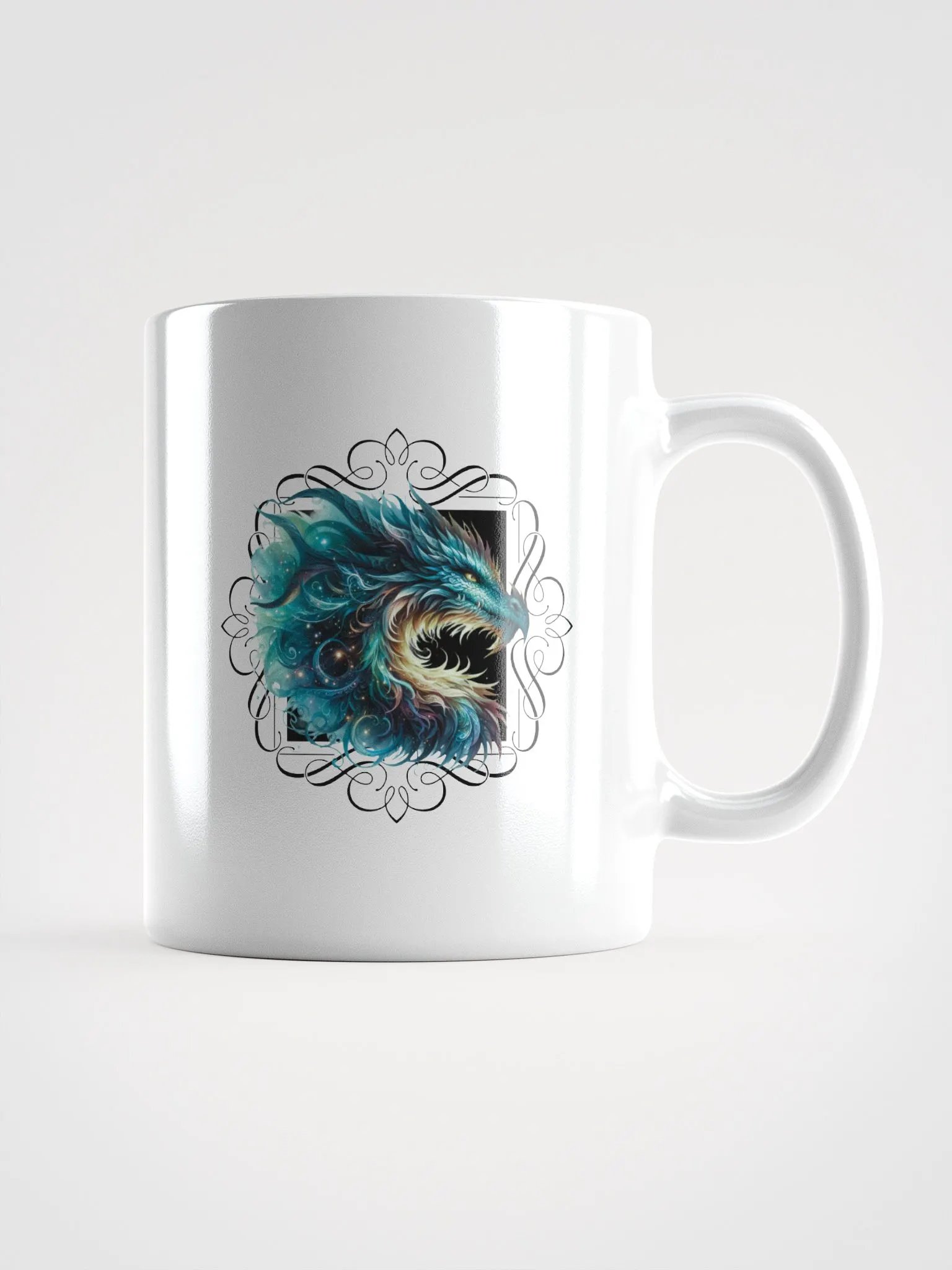 Ethereal Aqua Dragon Mug product image (3)