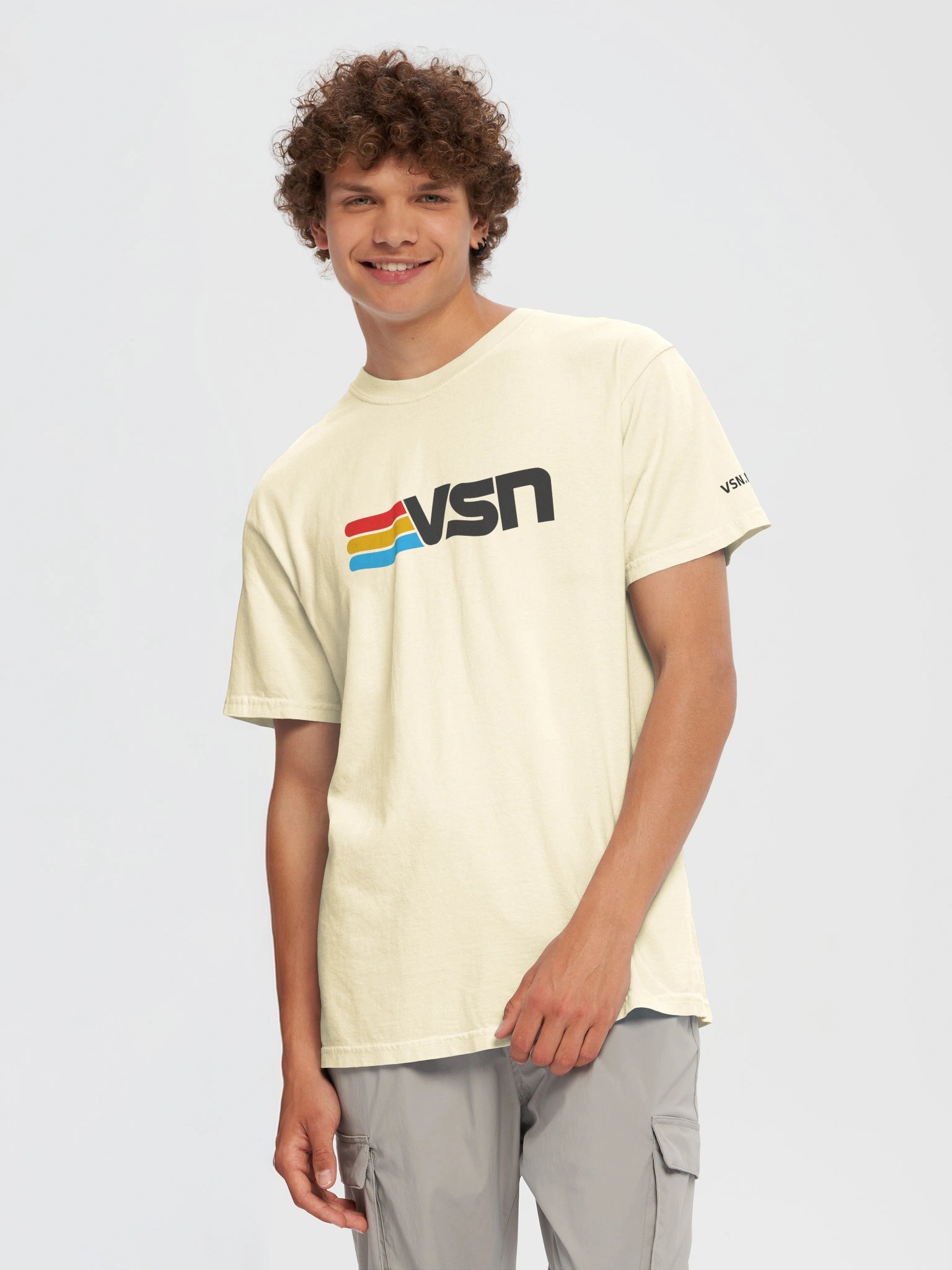 Cream colored T - VSN product image (9)