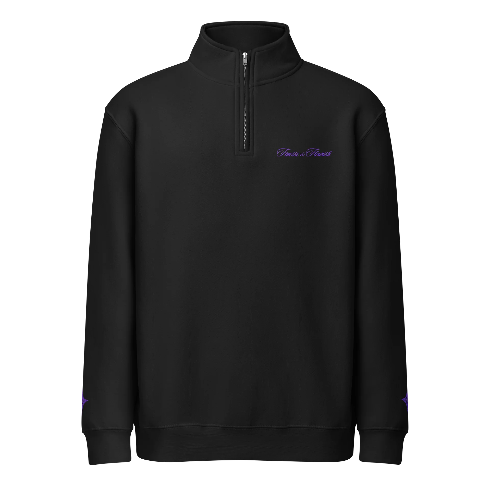 F&F Premium Quarter Zip Sweatshirt (PUR) product image (1)