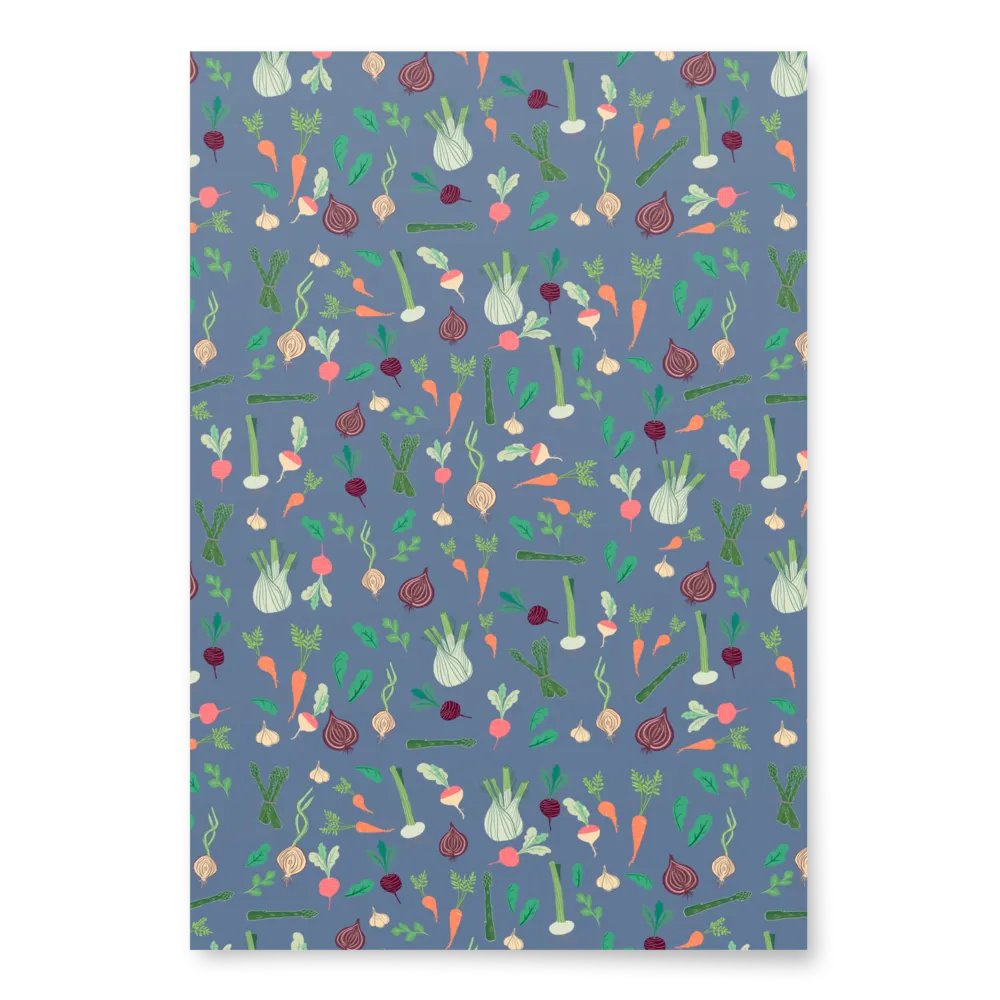 Summer Vegetable Patch Wrapping Paper product image (5)