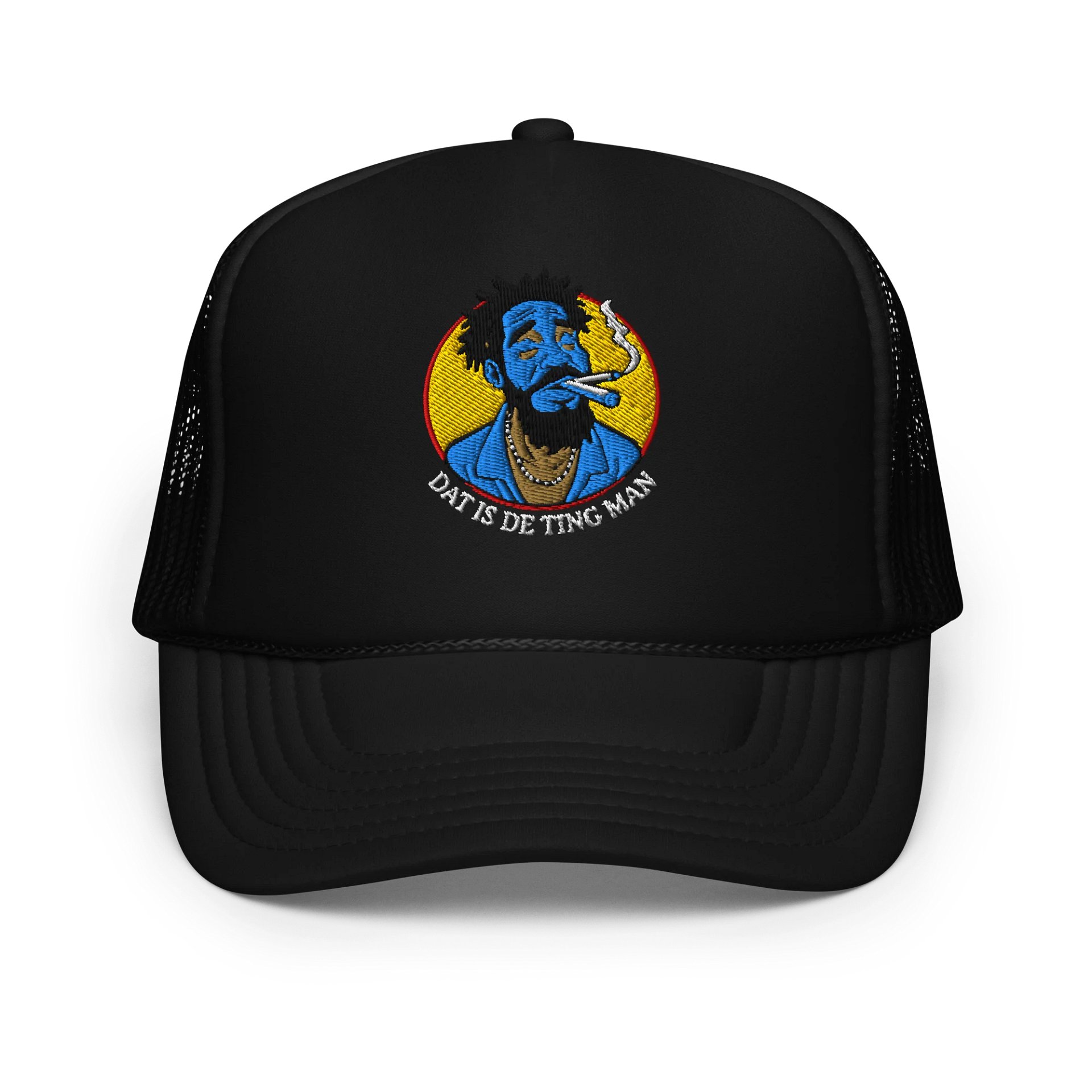 Dat Is De Ting Man Aqua Teal Color Design Trucker Hat product image (1)