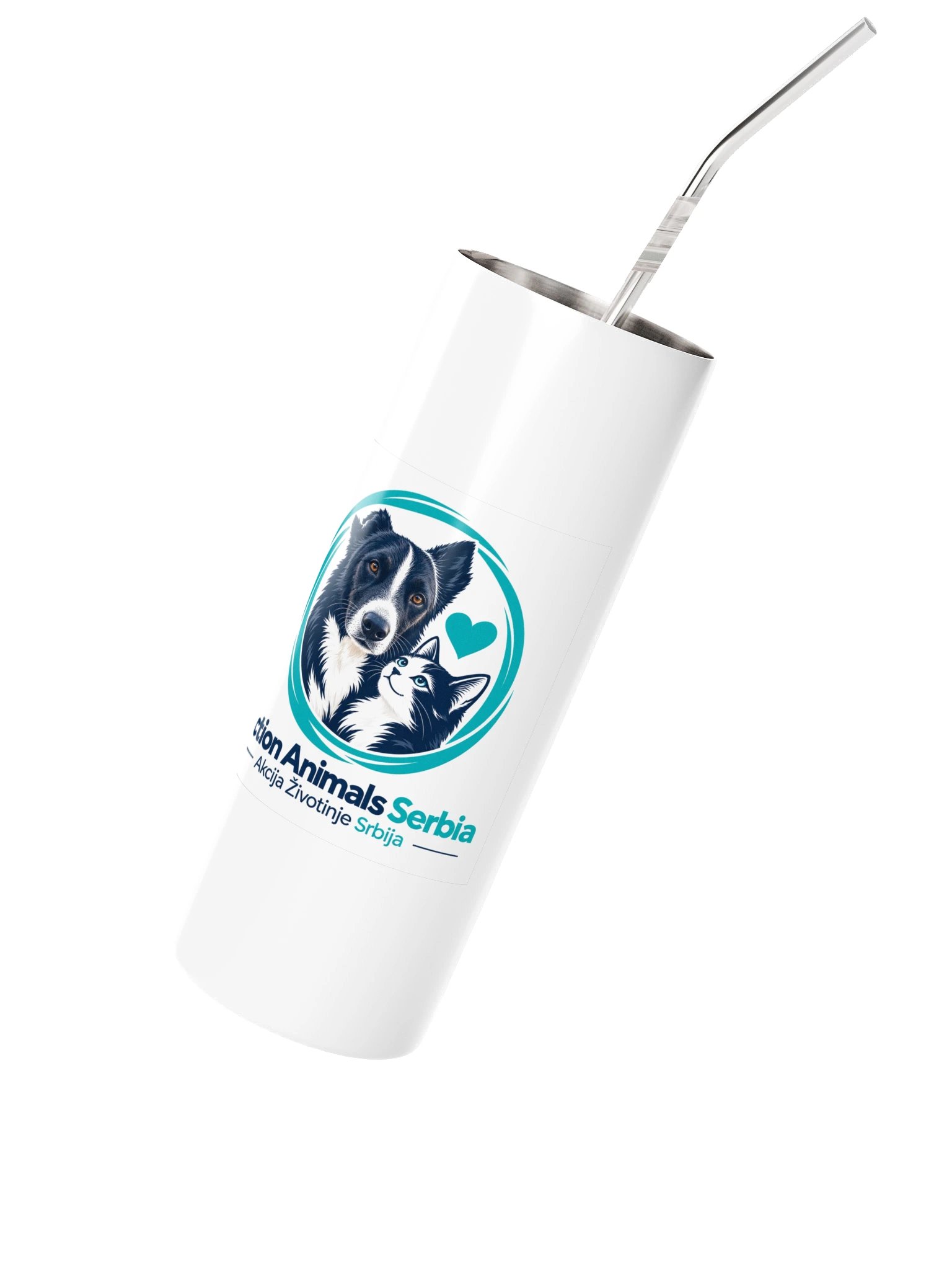 AAS · Hund und Katze – Thermobecher mit Trinkhalm product image (2)