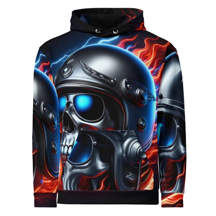 Winged Skull Intensity - Unisex Skull Hoodie #49 product image (1)