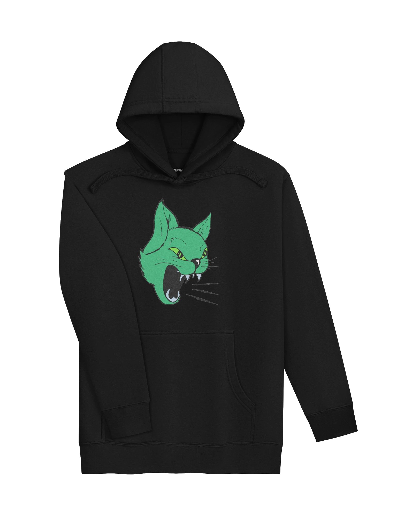 Vibe Cat Logo Hoodie Black product image (4)
