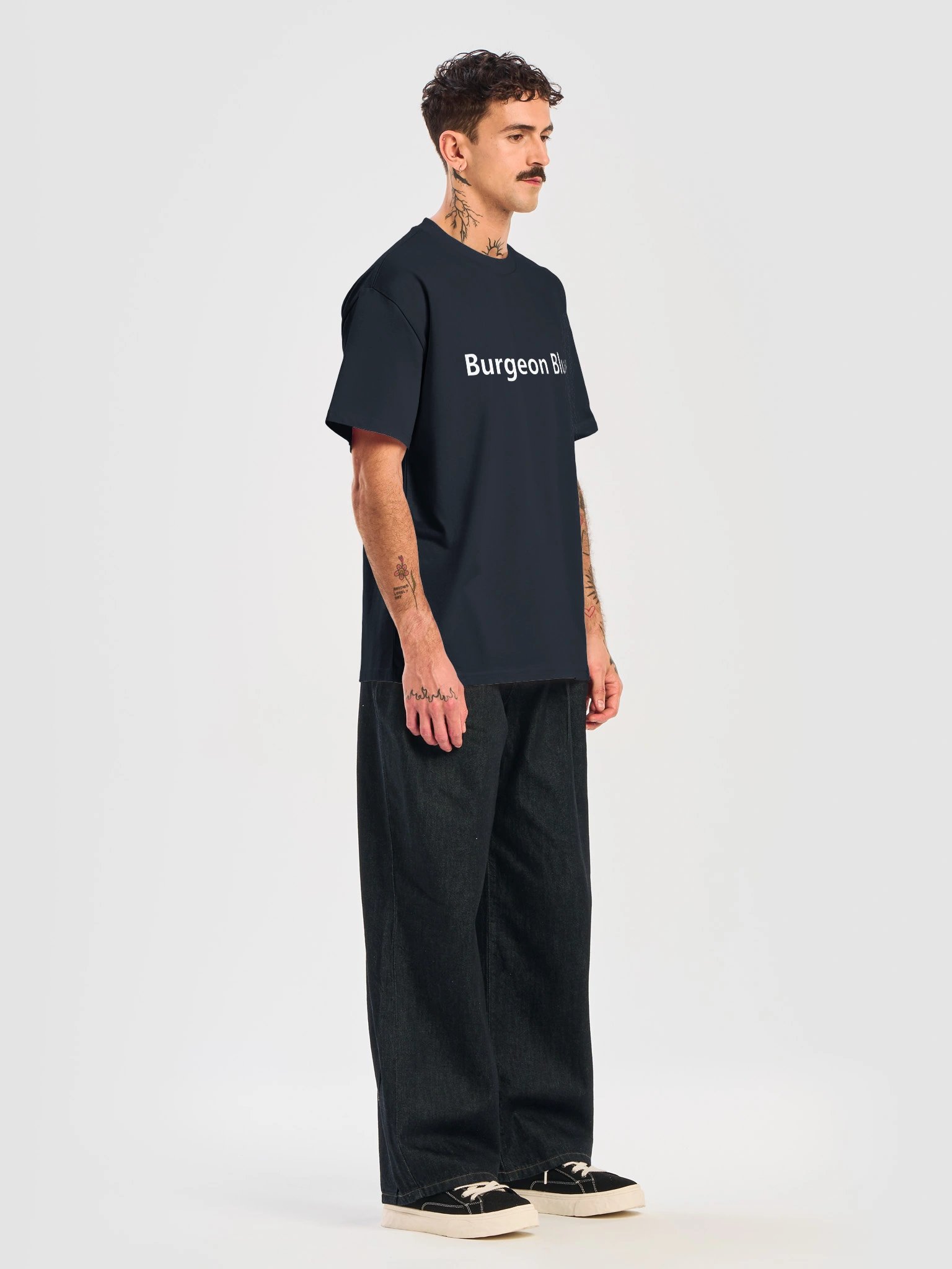 Burgeon Blue - Boxy Organic Tee - Front product image (5)