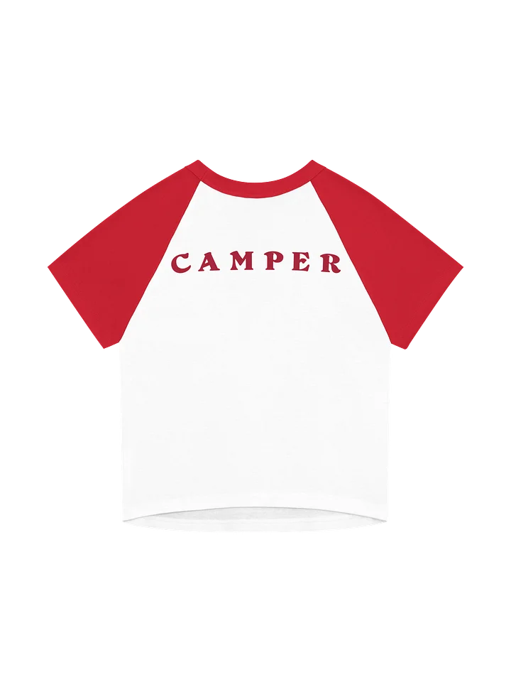 'Camp Coldcreek' Baby Tee - 80s Raglan Style product image (2)