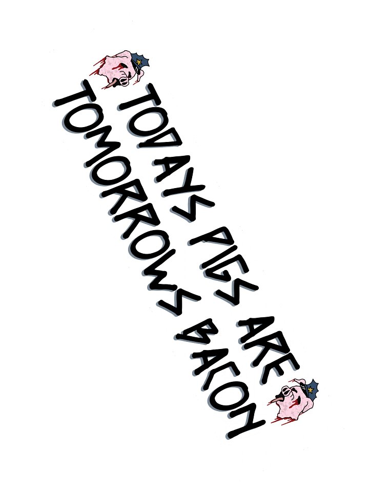 Todays Pigs are Tomorrow Bacon Bumper Sticker product image (2)