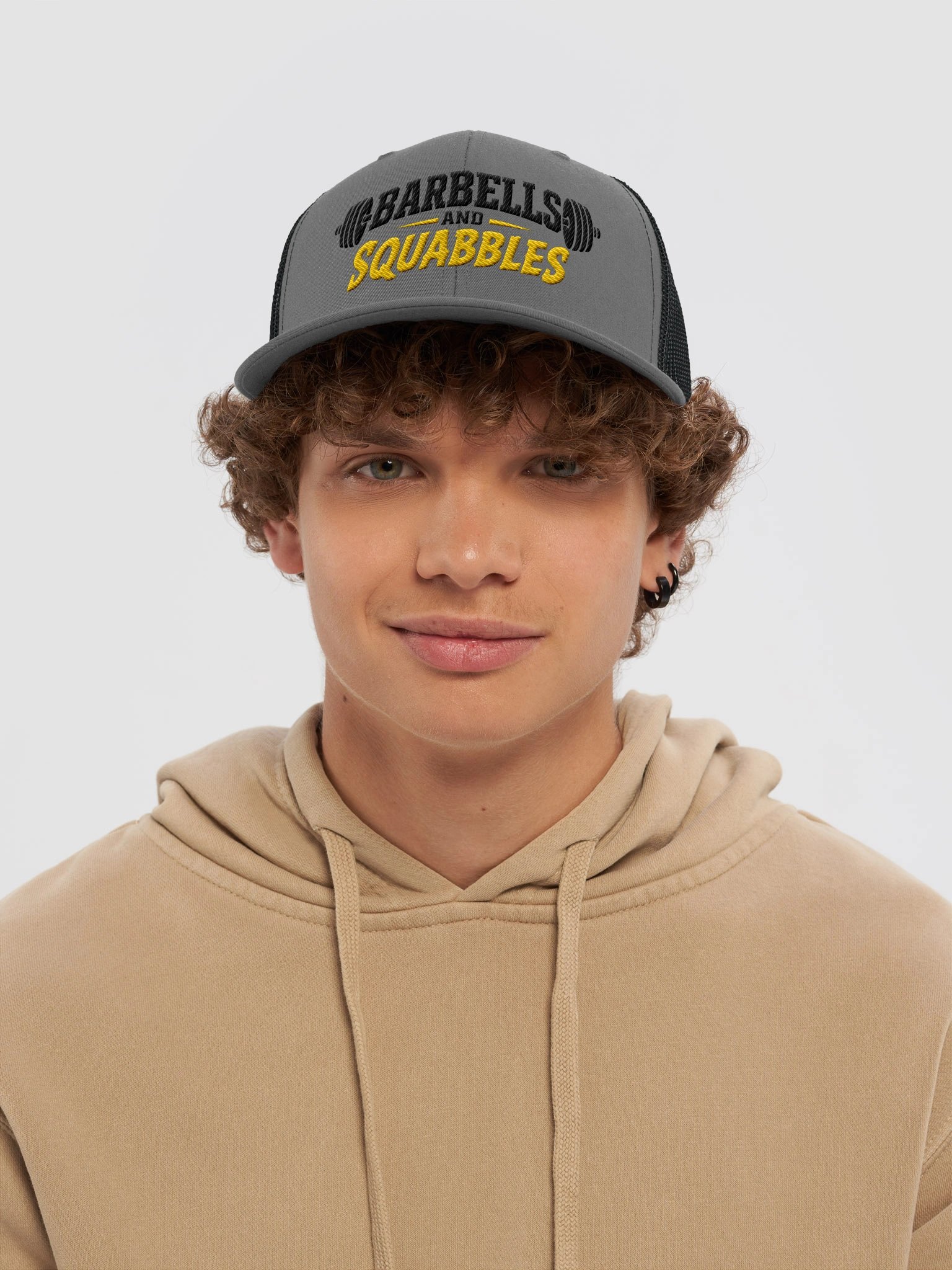Black & Yellow Logo Trucker Hat product image (5)