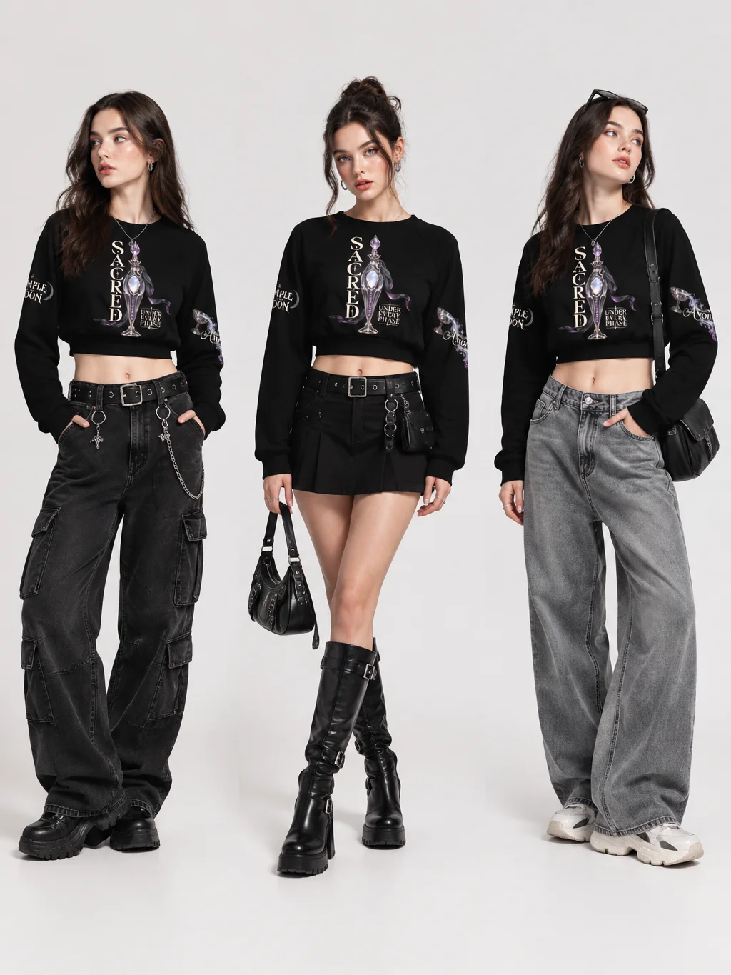 Fethria | The Moon Answers To Her: Eco-Luxe Celestial Crop product image (6)