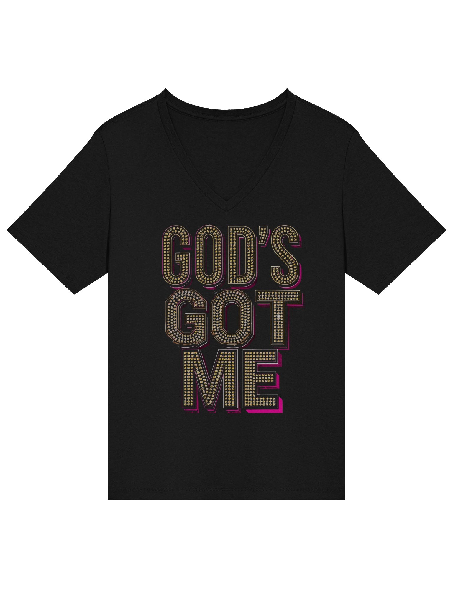 God's Got Me - Elegant V-Neck Tee product image (3)