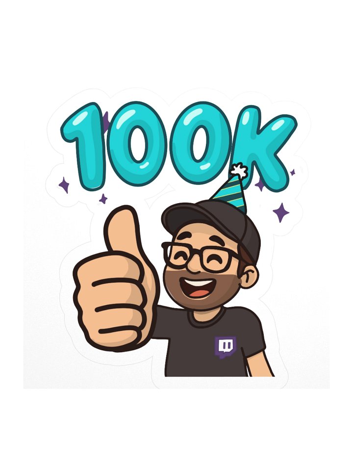 FlashForce 100k Twitch Celebration Sticker product image (2)