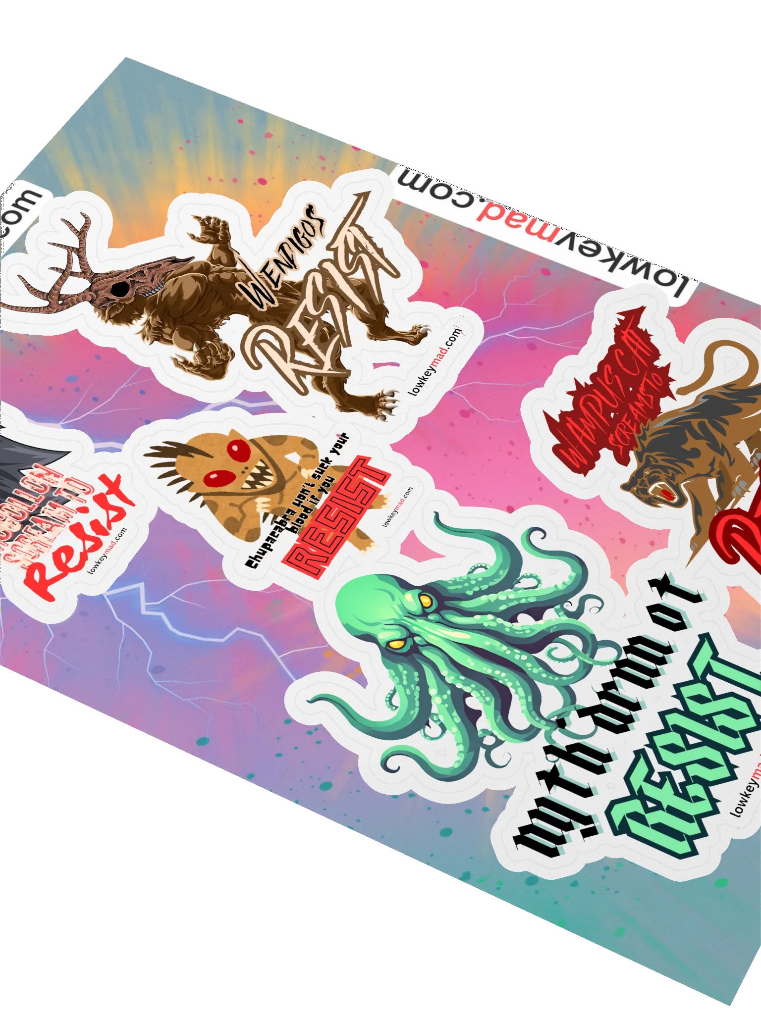 Even We Cryptids RESIST Sticker Sheet product image (2)