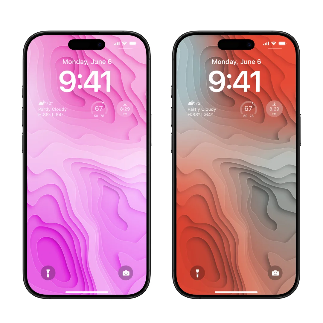 Gradient Topography Wallpaper Pack product image (6)