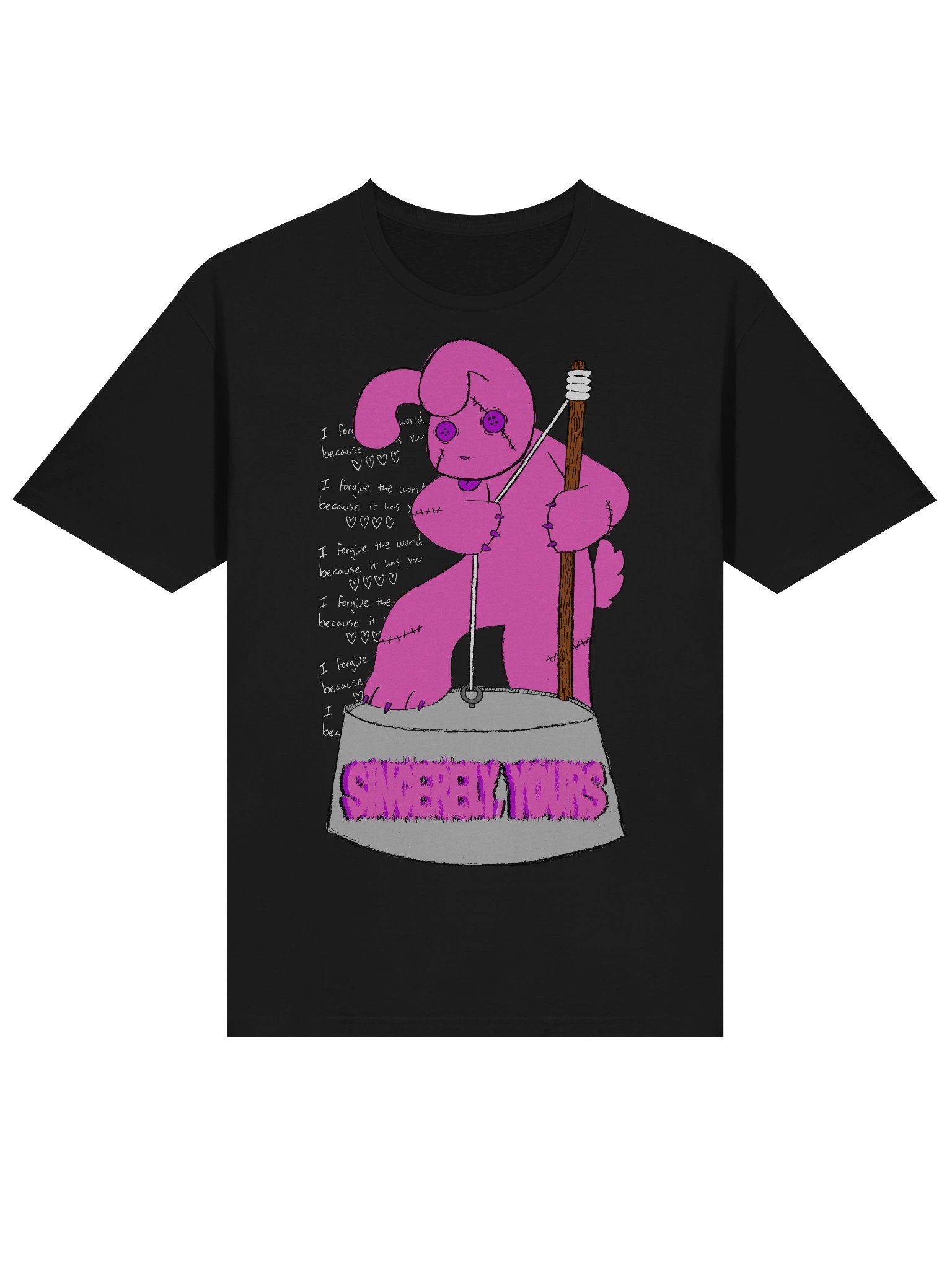 Pink Gut Bucket Bunny V-Day Shirt product image (2)