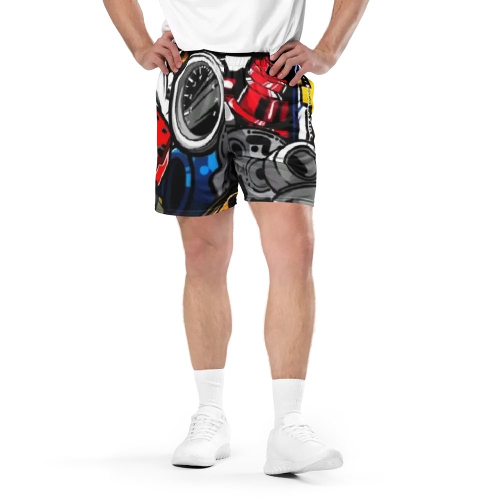 Rev Up Your Style with Car-Inspired Mesh Shorts product image (1)