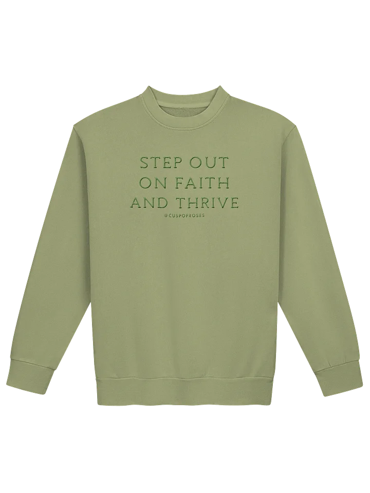 s.o.o.f.a.t. olive embroidered sweatie product image (1)